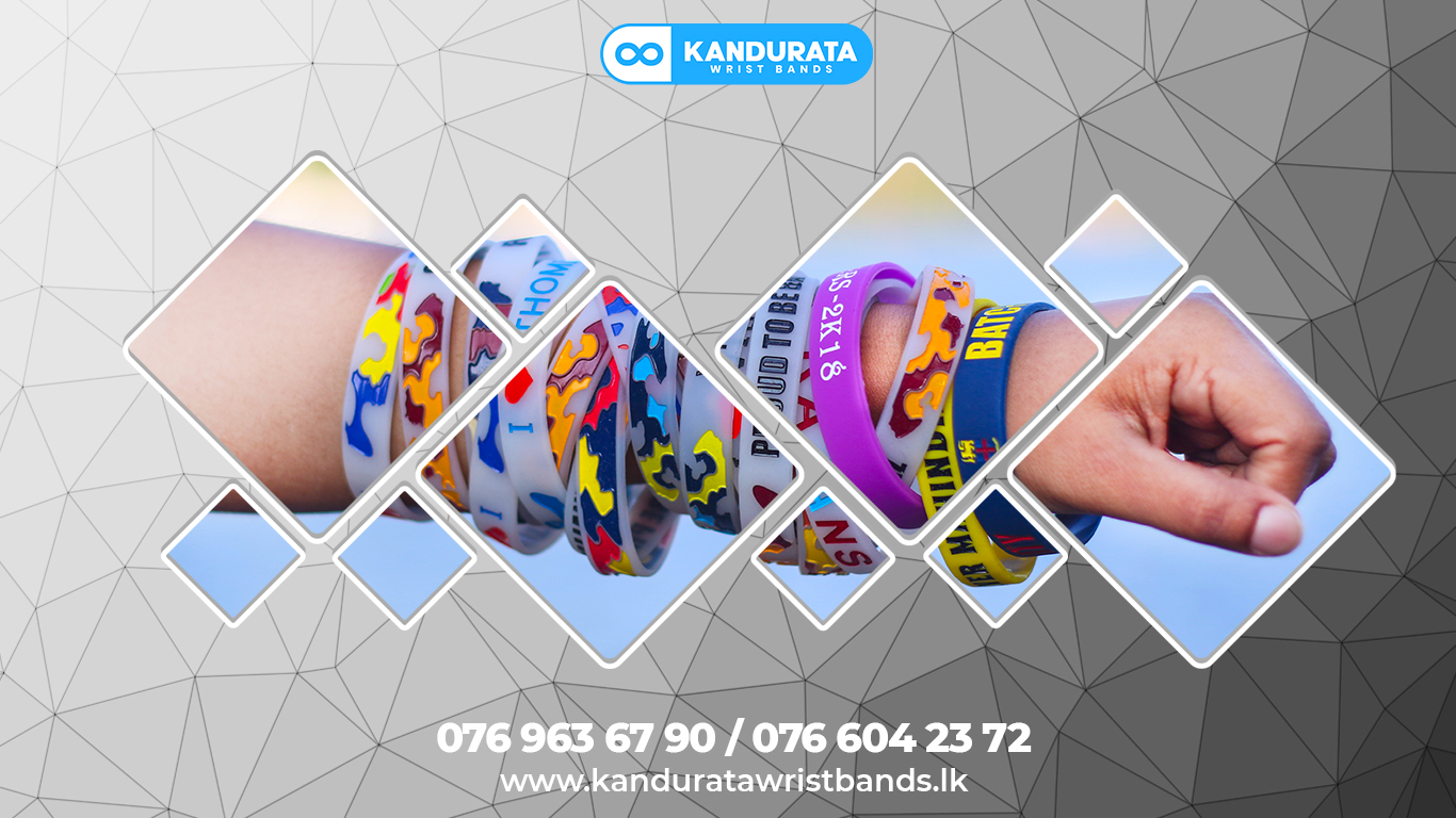 identification wristbands is powered by Kandurata Wrist Bands. The best choice for your custom silicone wristband in Sri Lanka. We provide Personalized strong rubber or silicone bracelets with printing, embossed, debossed. can use for awareness campaigns, promotional events, fundraising events, sports events, organization promotions and many other occasions. we provide 24*7 customer service, flexible price and payment methods, best quality and ultra-fast product delivery for DEBOSSED, embossed, NORMAL printed, dual-layer ane radium mixed custom silicone wristbands. We do not sell wristband printing machines. We specialise in custom hand bands, event hand bands, identification wristband, security wristband.