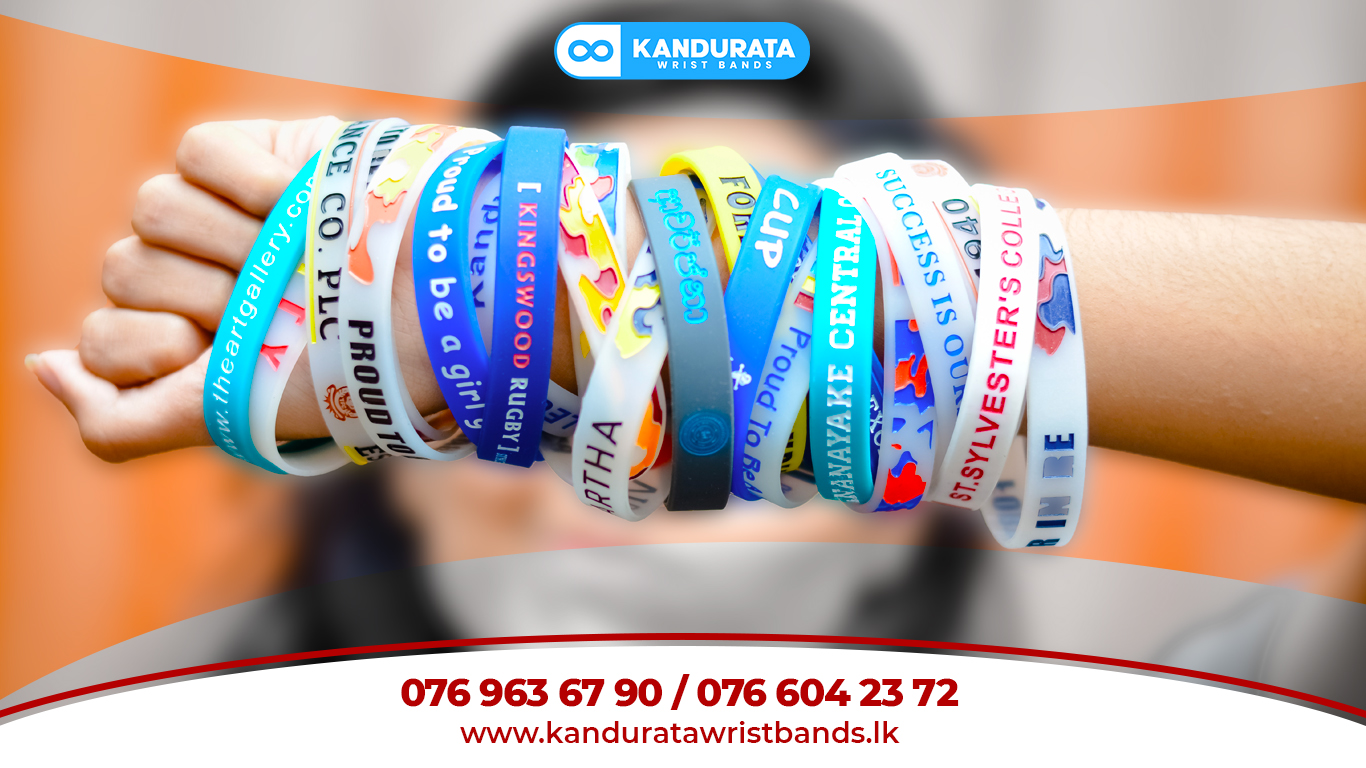 identification wristbands is powered by Kandurata Wrist Bands. The best choice for your custom silicone wristband in Sri Lanka. We provide Personalized strong rubber or silicone bracelets with printing, embossed, debossed. can use for awareness campaigns, promotional events, fundraising events, sports events, organization promotions and many other occasions. we provide 24*7 customer service, flexible price and payment methods, best quality and ultra-fast product delivery for DEBOSSED, embossed, NORMAL printed, dual-layer ane radium mixed custom silicone wristbands. We do not sell wristband printing machines. We specialise in custom hand bands, event hand bands, identification wristband, security wristband.